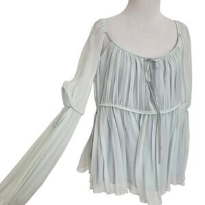 Cinq a Sept Renaissance Ethereal Blouse Silk Angel Soft Girl Women Medium